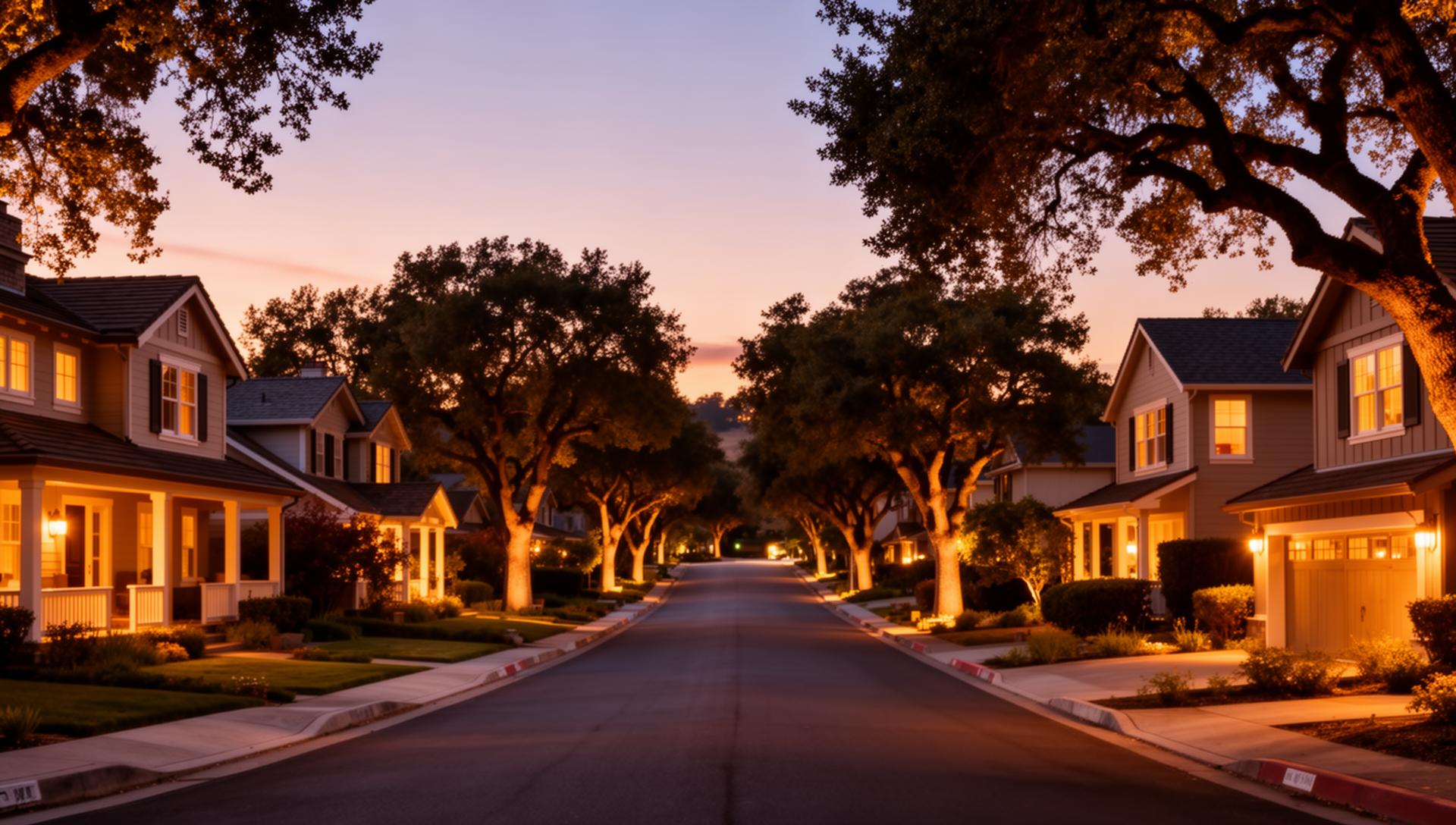 Golden sunset over Sonoma County vineyards